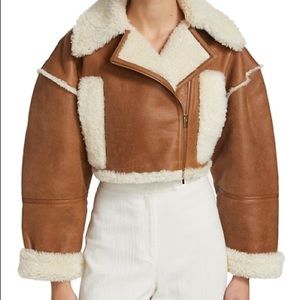 JACQUEMUS CROPPED PAIOU SHEARLING JACKET. Rare. NWT